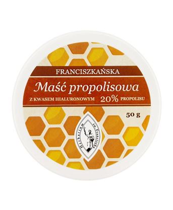 Obrazek Franciszkańska Maść Propolisowa z Kwasem Hialuronowym 20% propolisu 50 g